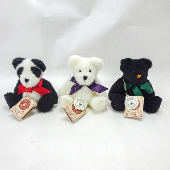 Boyds Other - Boyds Bears Kit Kaboodle & Bang J. Bean Series Set